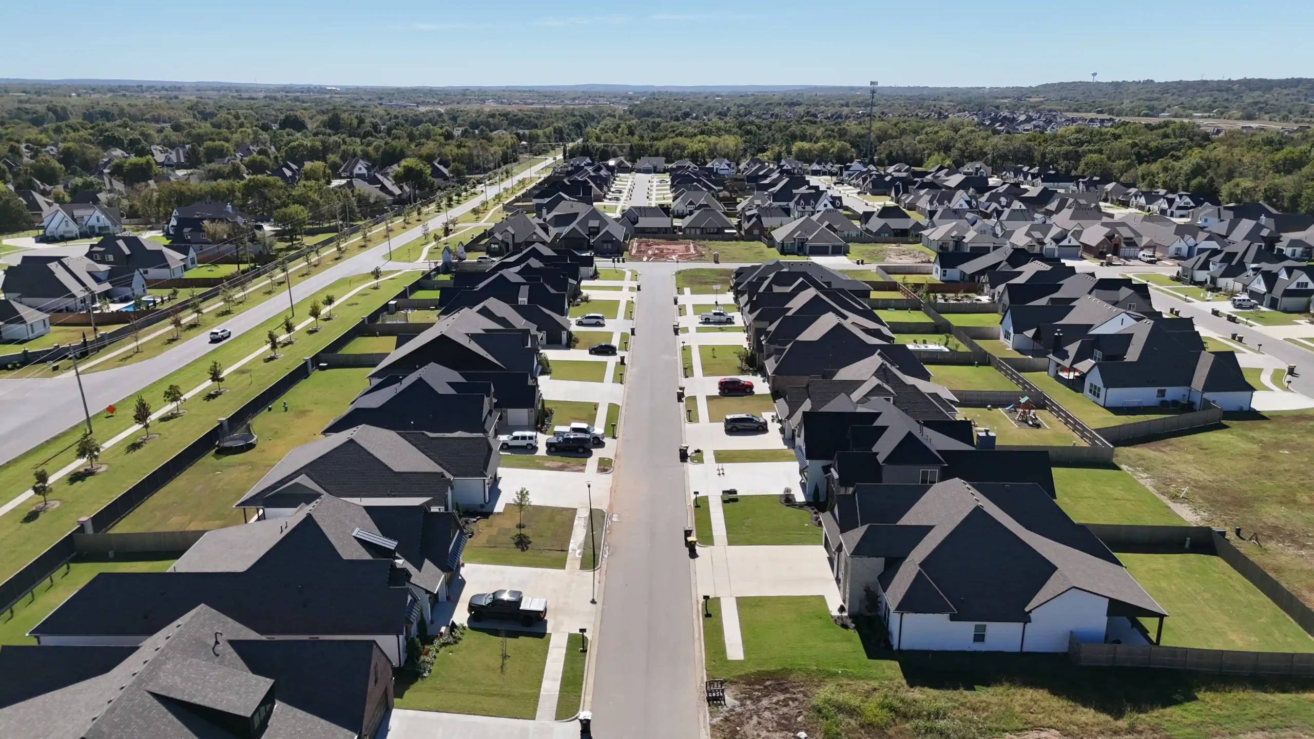 Drone View of a cozort community called Torrey Lakes