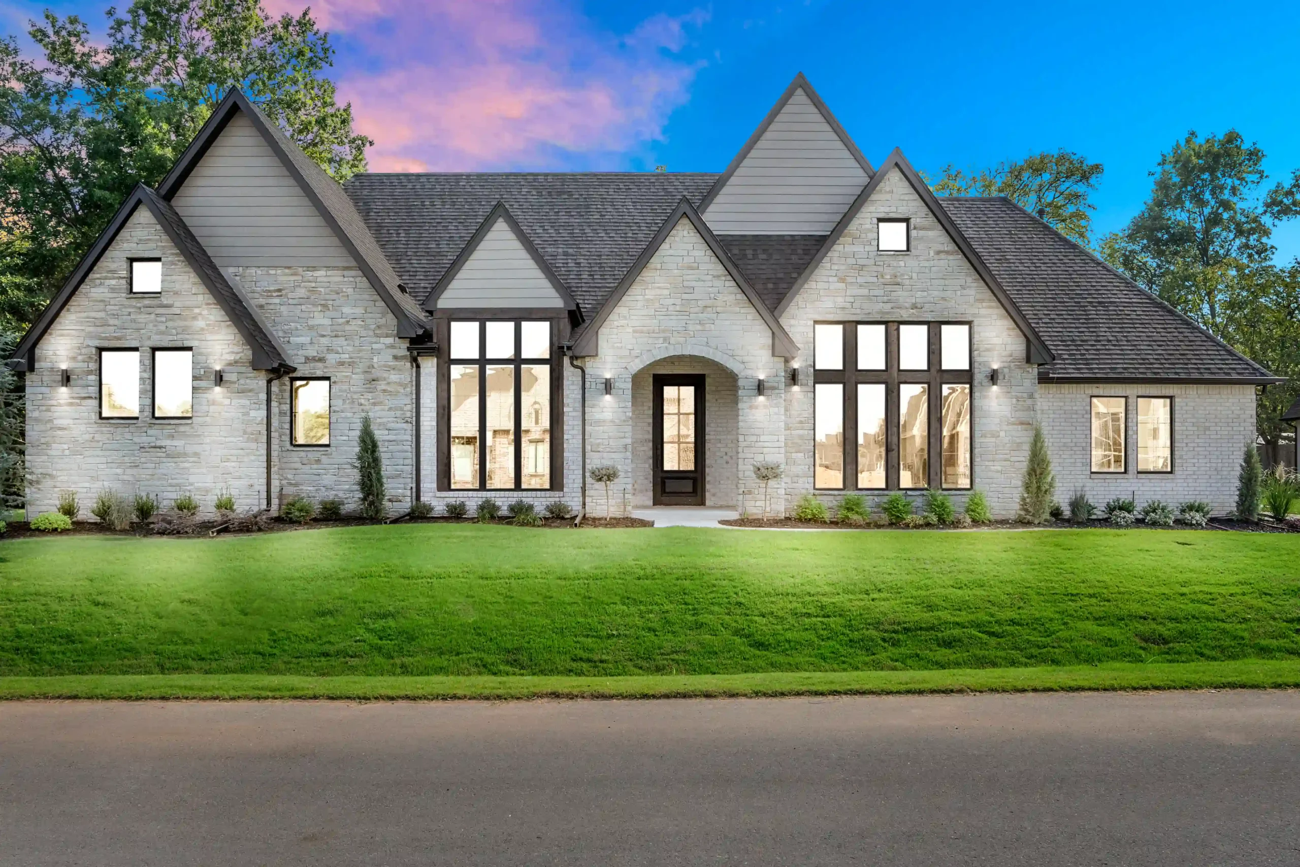 Cozort Custom home floor plan in tulsa called the Wesley